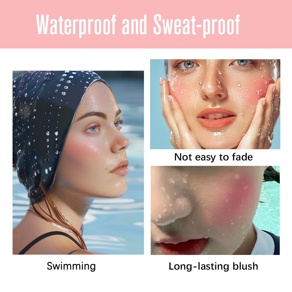 Lakerain Butter Blush High Color Rendering Brightening Makeup Long-lasting Makeup Effect Waterproof Sweat-proof Butter Blush Oasis Select