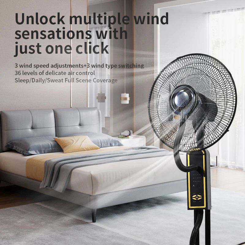 4L Misting Spray Fan 75W – Water-Cooled Tower Fan for Home