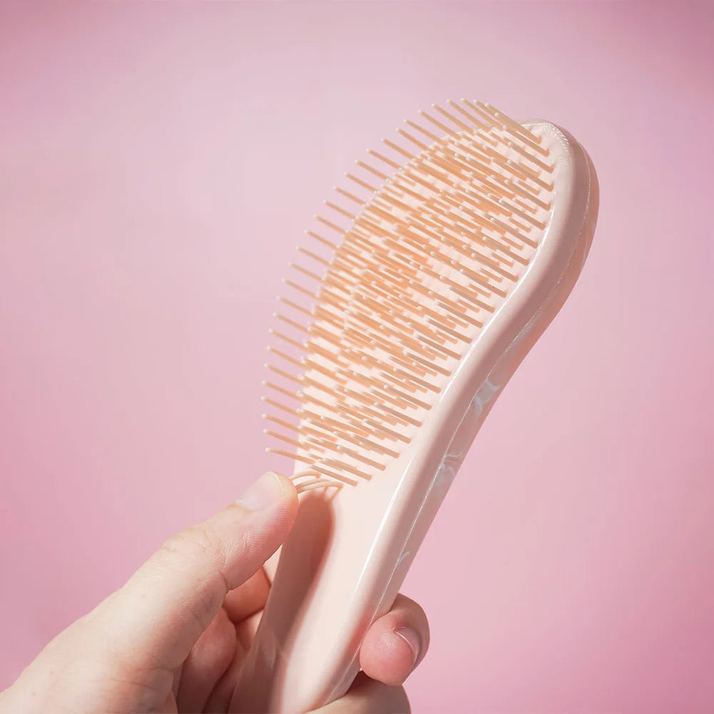 Marble Egg Comb & Air Cushion Brush Set | Detangling Hair Tools Hair Brush Comb Set Oasis Select