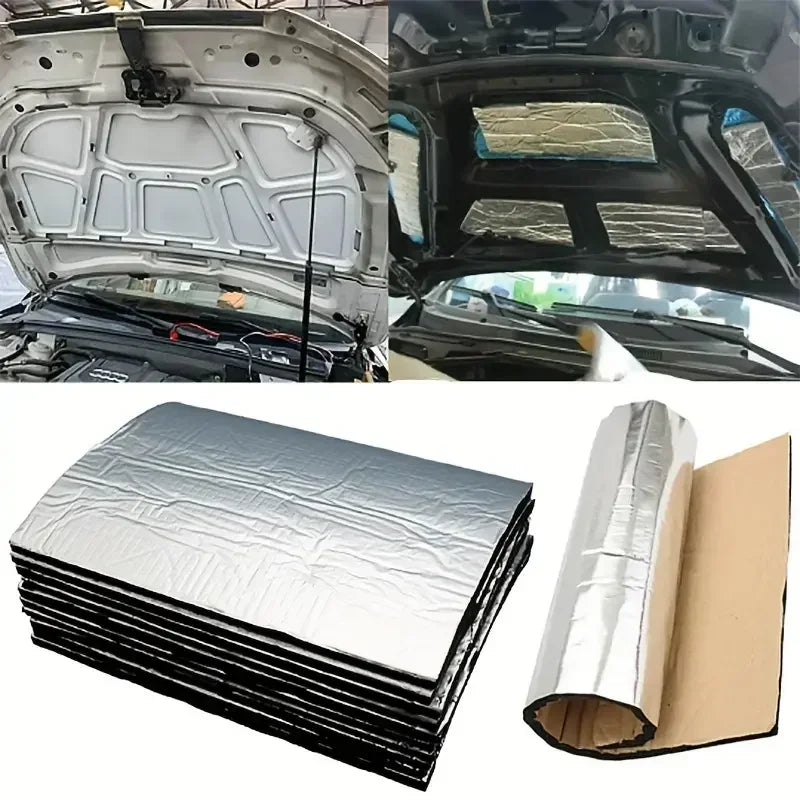 5/10MM Sound Deadener Heat Insulation Mat Car Van Sound Proofing Deadening Insulation Car Hood Insulation Silent Door Wall Oasis Select
