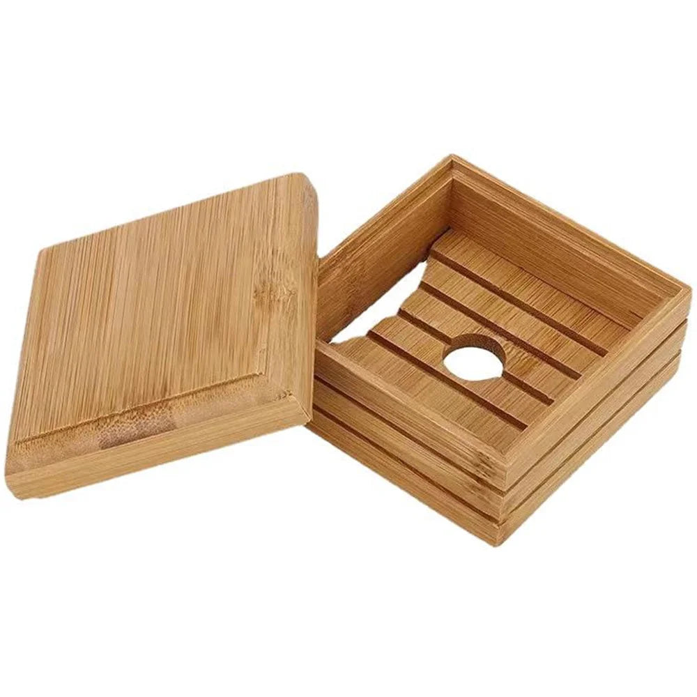 Bamboo Soap Box Convenient Lightweight Tray Holder Storage Rack Container Handcraft Bathtub Soap Dish Home Oasis Select Bamboo
