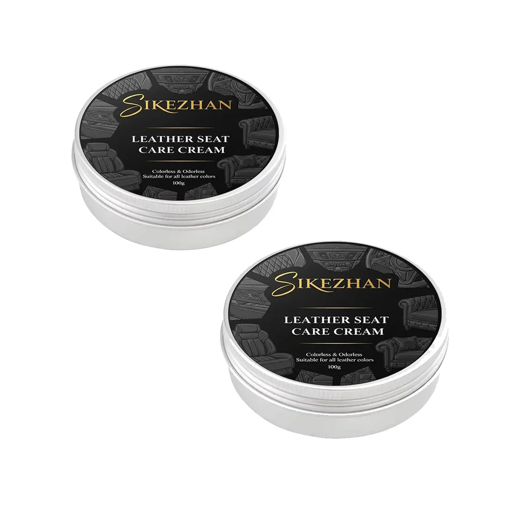 Automotive Interior Leather Care All-In-One Cream: Deep Clean, Nourish & Repair Paste For Car Seats & Multi-Function Maintenance Oasis Select 2PCS-200g