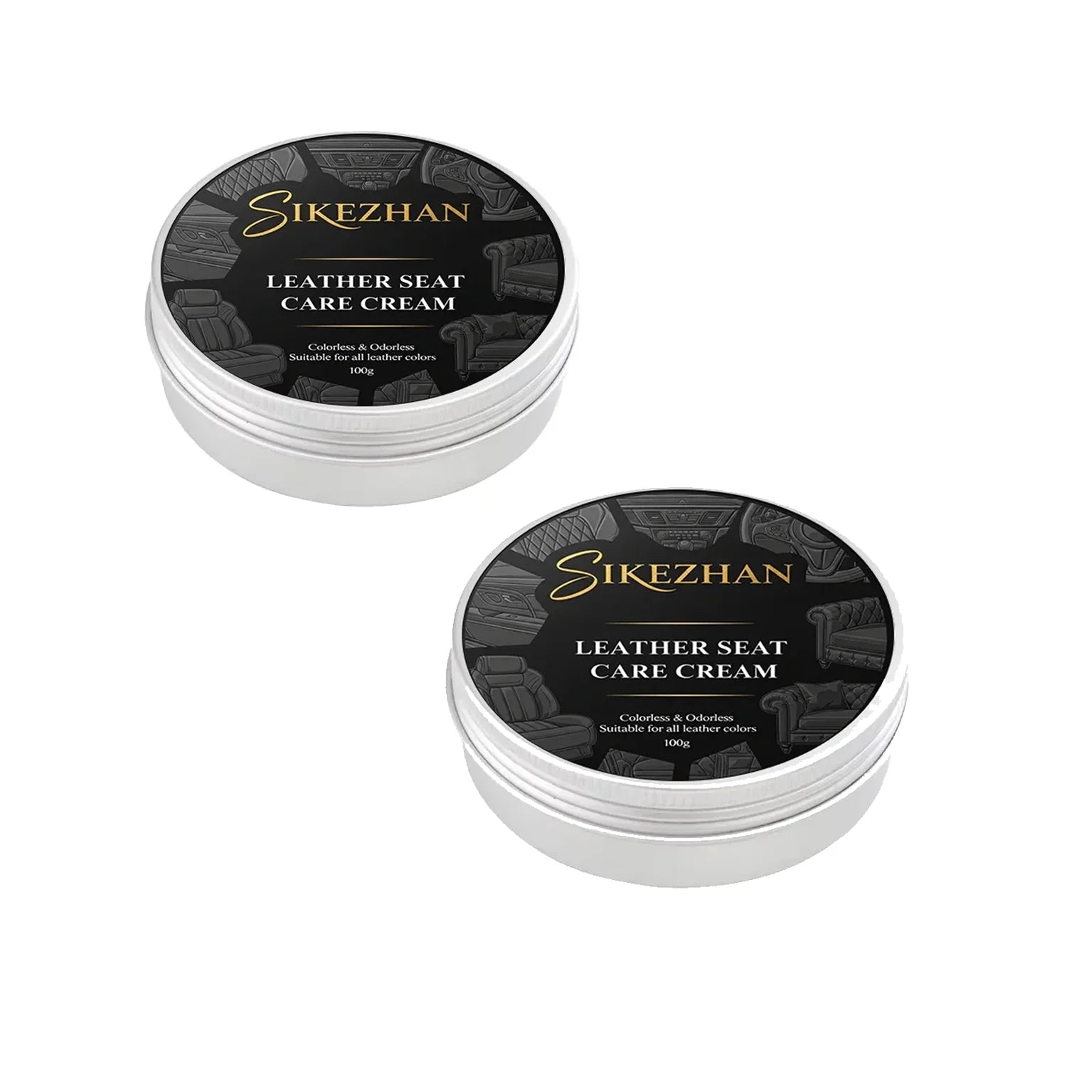 Automotive Interior Leather Care All-In-One Cream: Deep Clean, Nourish & Repair Paste For Car Seats & Multi-Function Maintenance Oasis Select 2PCS-200g
