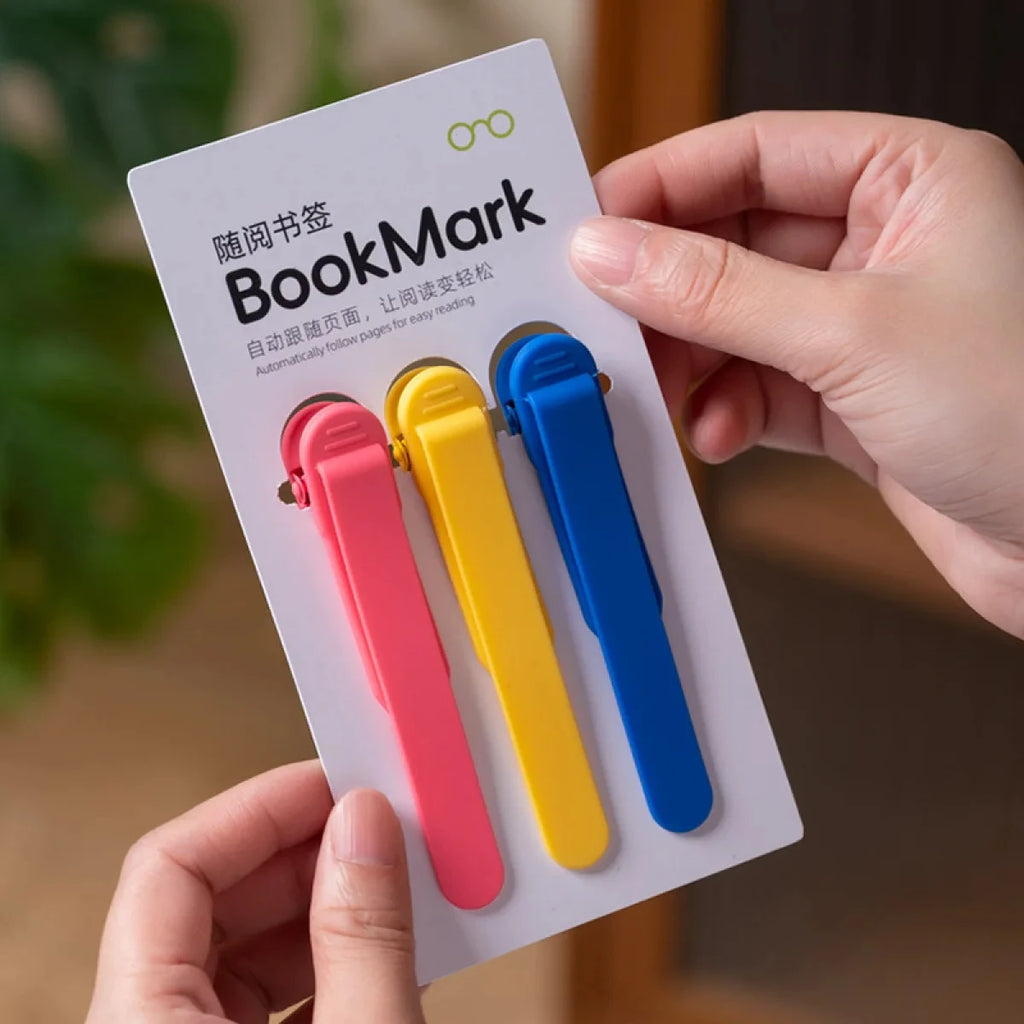 1/3 Pack Of Colorful Silicone Bookmarks, Automatically Turning Pages, A Student Accessory For Easy Reading And Bookmarking. Oasis Select 3PC-A