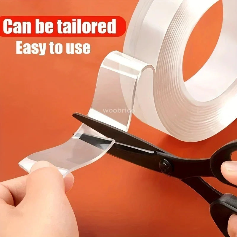 1/3/5m Nano Tape Double-sided Strong Decorative Adhesive Tape Thickened Transparent Waterproof Tape Glue Useful Things for Home Oasis Select
