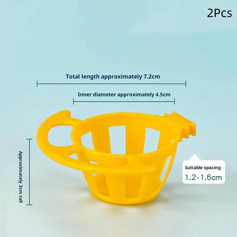 2/5Pcs Bird Parrot Feeder Cage Fruit Vegetable Holder Cage Accessories Hanging Basket Container Pet Parrot Feeder Cage Supplies Oasis Select A3