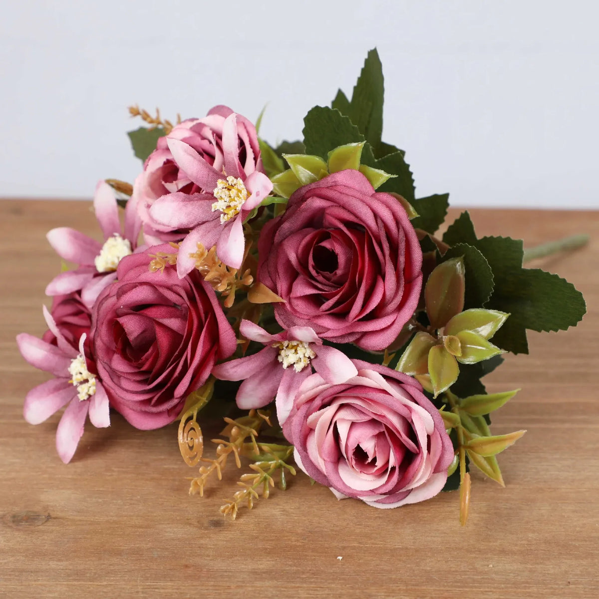 Silk Peony Hydrangea Artificial Flowers for Wedding Bouquet Home Decoration Fake Rose Plants Table Centerpiece Accessory Oasis Select E3