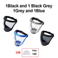Work Protection Mask Transparent Facial Shield Transparent Facial Protector Face Protective Screen Kitchen Accessories Gadgets Oasis Select 4Mixed color2