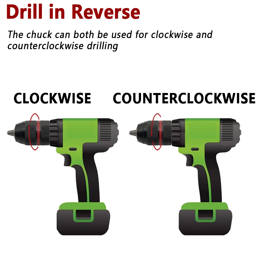 SLADE Keyless Drill Chuck 1/2-20UNF 2–13mm Self-Tightening Keyless Drill Chuck Oasis Select
