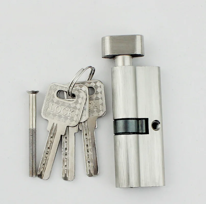 Euro Cylinder Barrel Door Lock | Key & Thumb Turn 70mm