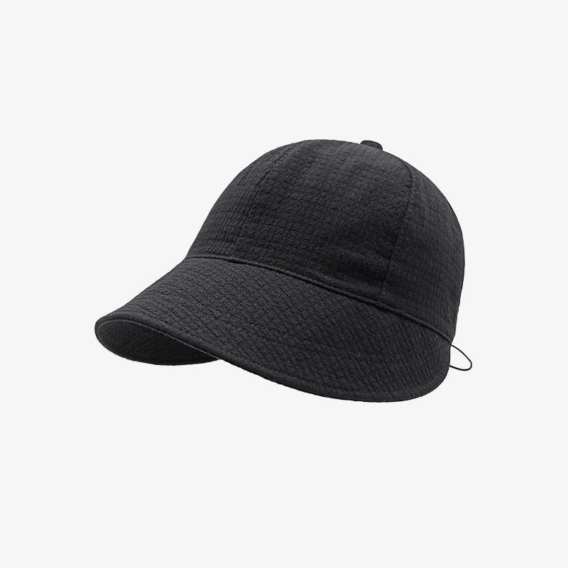Summer Solid Color Bucket Hat for Women UV Protection Outdoor Sports Hat Casual Sun Hat Gift Lightweight Sun Protection Face Oasis Select black