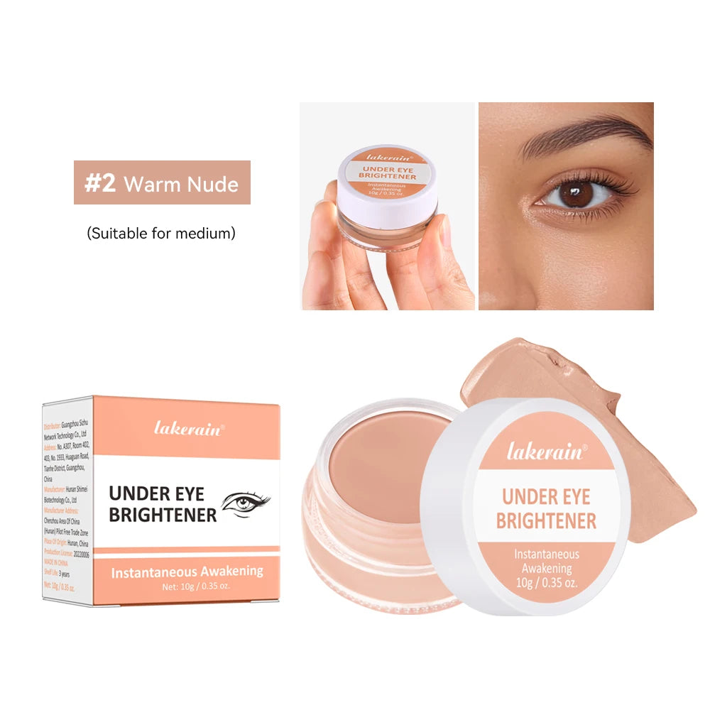 Hydrating Eye Brightening Concealer&Contour Cream-Full Coverage Long Lasting Correcting Eye Concealer For A Perfect Look Makeup Oasis Select 2 Warm Nude