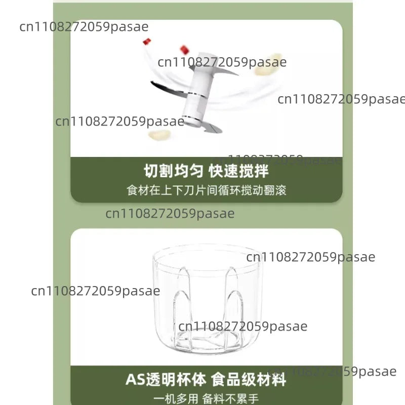 Grinder Garlic Machine Kitchen Multi-functional Cooking Wireless Electric Pull Peeling Small Meat Grinder Oasis Select