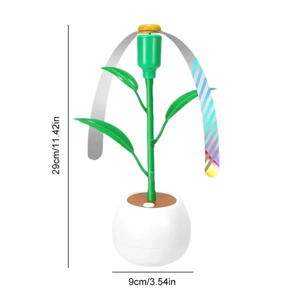 Portable Desktop Fly Fan Flower Pot Multi-Functional Fly Repellent Fan Soundless Foldable Insect Repellent Fan Camping Oasis Select