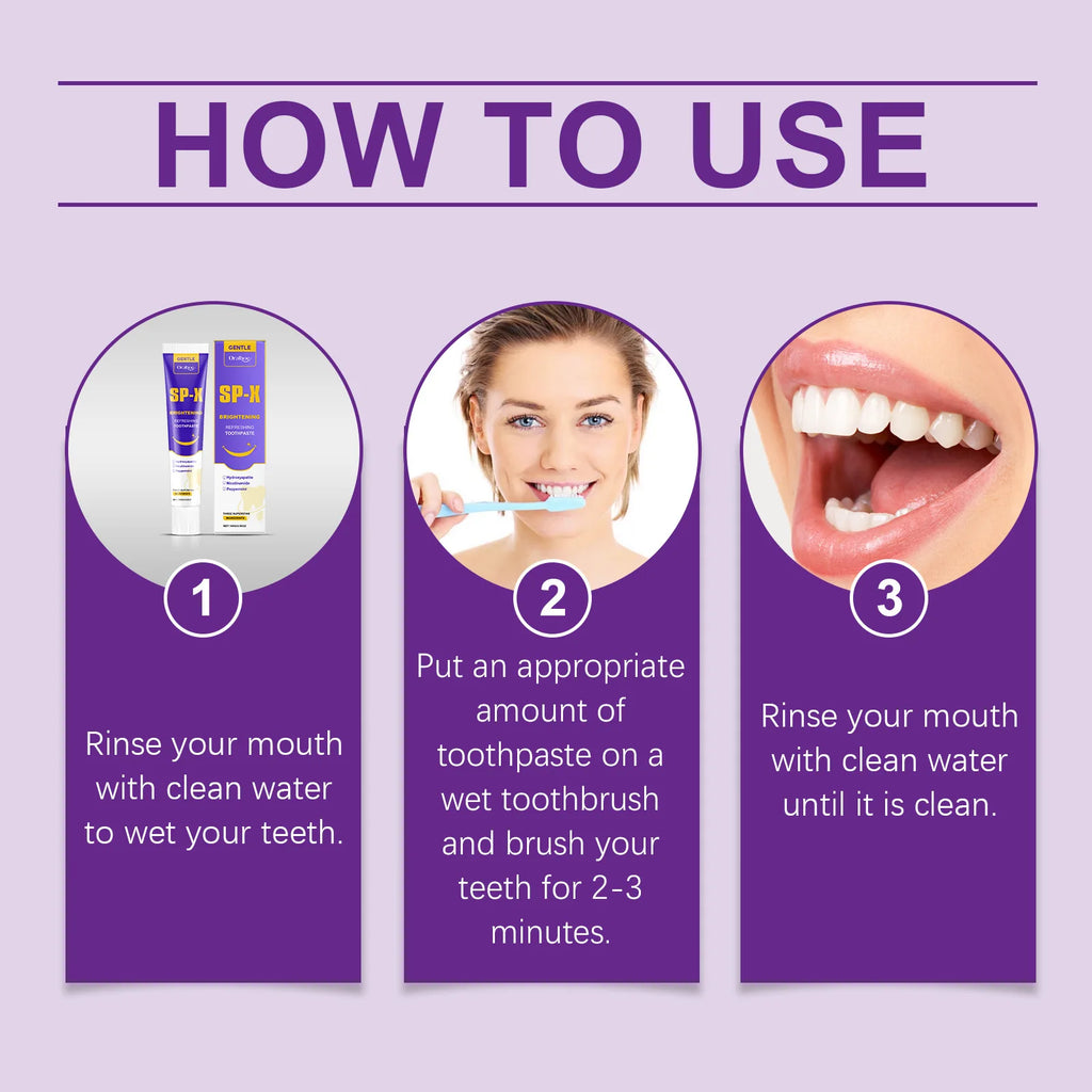 Oralhoe Teeth W-hitening Care Toothpaste Fresh Breath Remove Stains Improve Bad Breath Gingiva Protection Clean Oral Care Cream Oasis Select