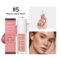 Beauty Liquid Blush Lipstick Blush Eyes Cheek Blusher Waterproof Mositure Face Contour Shadow Liquid Lip Gloss Plump Makeup Oasis Select Color 5