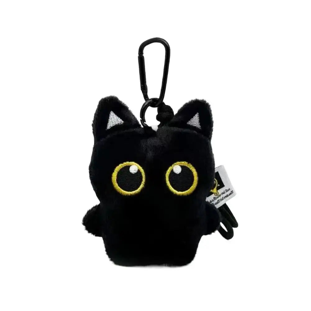 Cute Black Cat Plush Keychain – Bag Charm & Gift