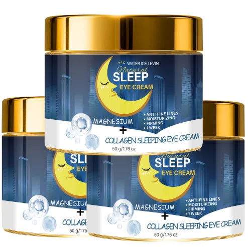 Collagen Sleeping Eye Cream – Bee Venom & Magnesium Anti-Aging Overnight Eye Cream Oasis Select Blue 50g
