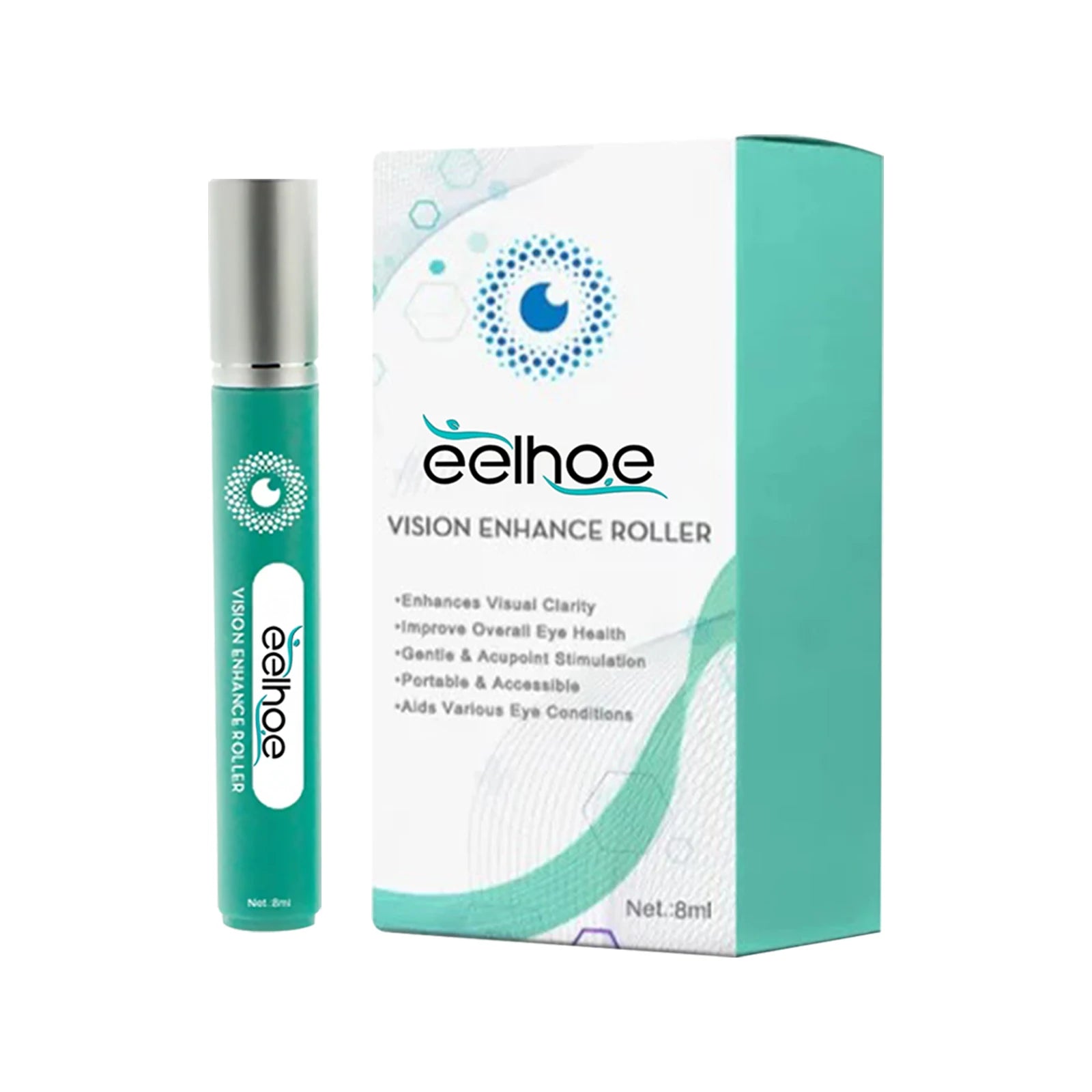 Portable Eye Massage Roller – Soothing Moisturizing Serum Tool Eye Serum Roller Oasis Select 8ml
