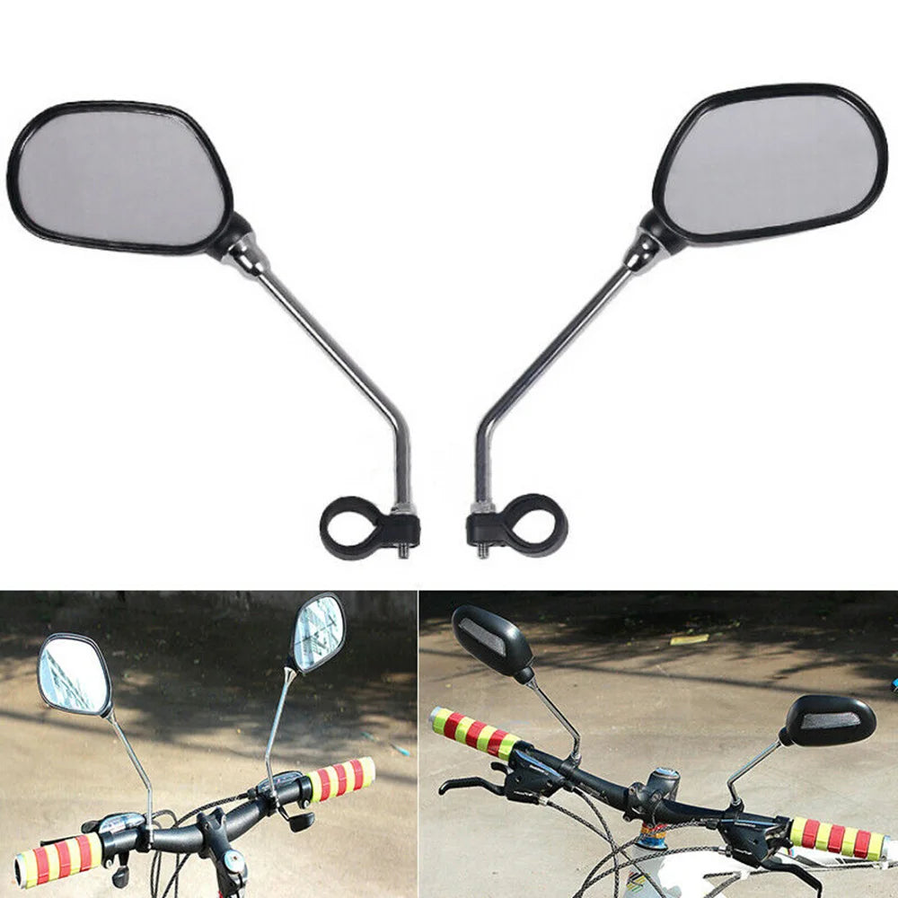 1 Pair Bicycle Rear View Mirror Clear Wide Range Back Sight Rearview Mirror For MTB Road Bike Cycling Components Parts Oasis Select