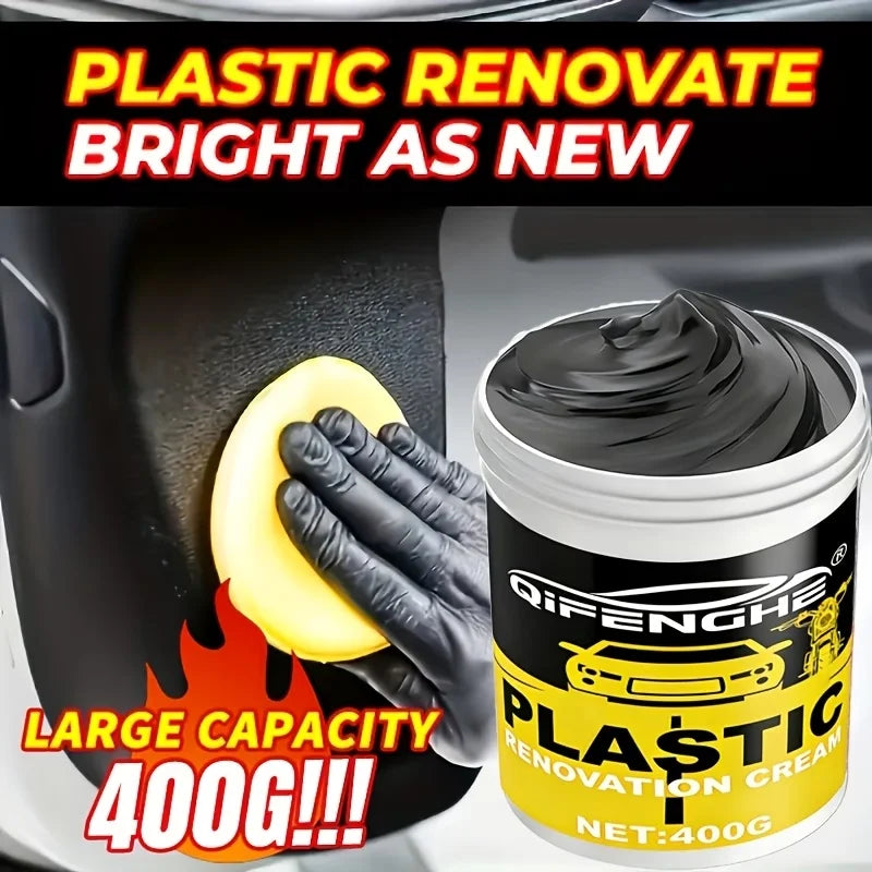 Car Plastic Restorer Cream – Trim, Bumper & Dashboard Renovator