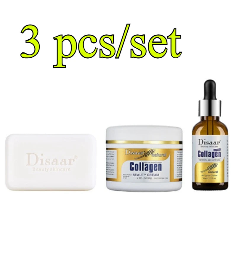 Collagen Brightening 3-piece Skin Care Kit Emollient Hydrating Factory Skin Care Product Kit Oasis Select 3 pcs set