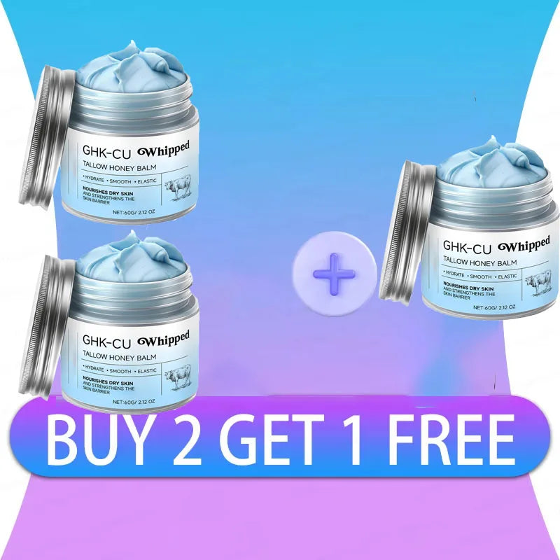 2026Blue Balm Moisturizer with GHK-Cu Copper Peptides & Beef Tallow: Manuka Honey Care for Mature Dry Skin Oasis Select Buy 2 get 1 free