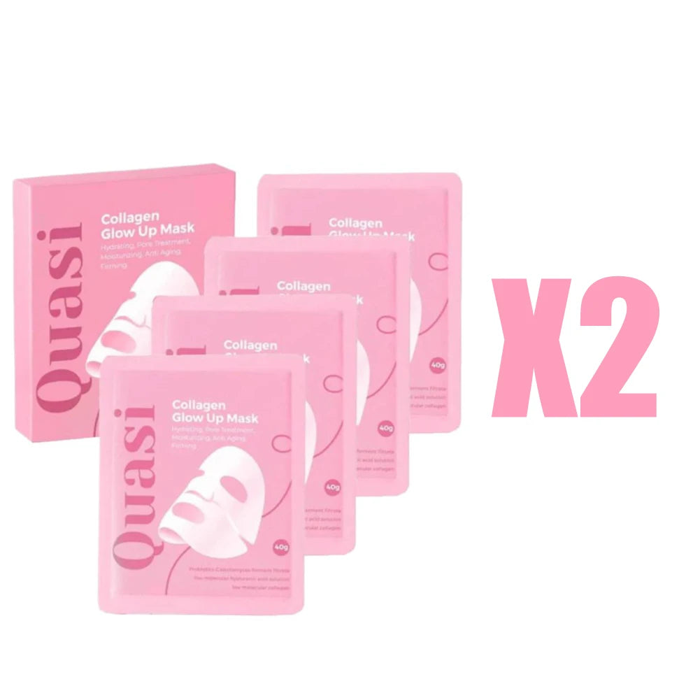 Quasi 3D Lifting Skincare Set Korean Night Cream Serum Face Mask Overnight Deep Hydration Firming Brightening Pore Minimizing Oasis Select 2SET