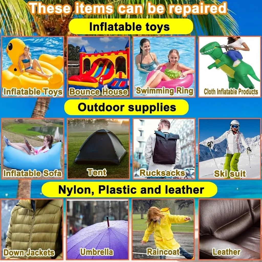 MIRAVEXL Transparent TPU Waterproof Repair Patch 10/20PCS Strong Adhesive Clear Tape forTent Inflatable Boat Raincoat Outdoor A Oasis Select