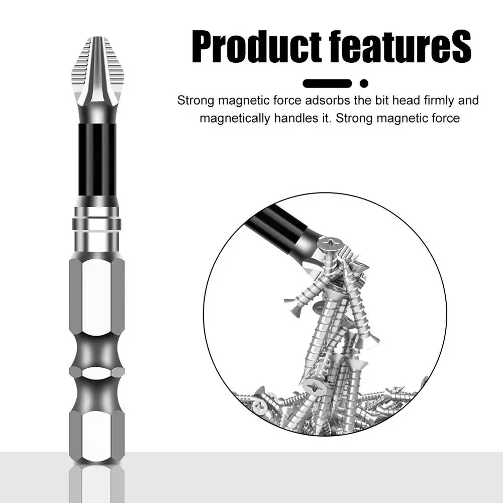 K5 High Magnetic Screwdriver Drill Bit Set Universal Anti-Slip Teeth Phillips Magnetic Electric Screwdriver Set Lengths 25-150mm Oasis Select