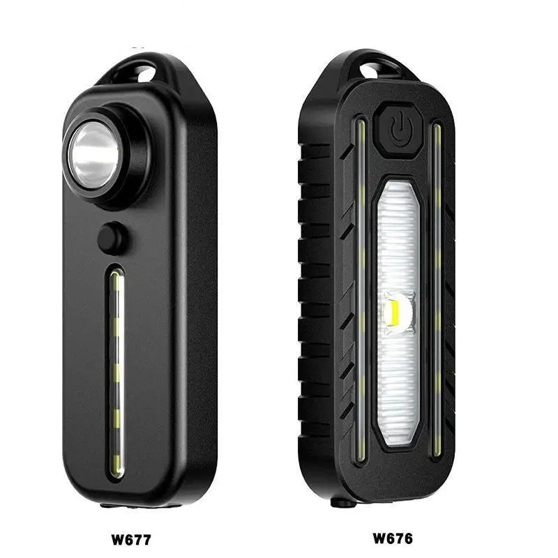 SHINEKNOT USB COB Key Light – 360° Portable Clip Bike & Work Light