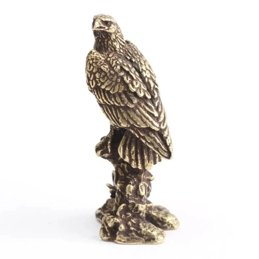 Copper Eagle Bird Figurine | Feng Shui Desk Ornament Statue