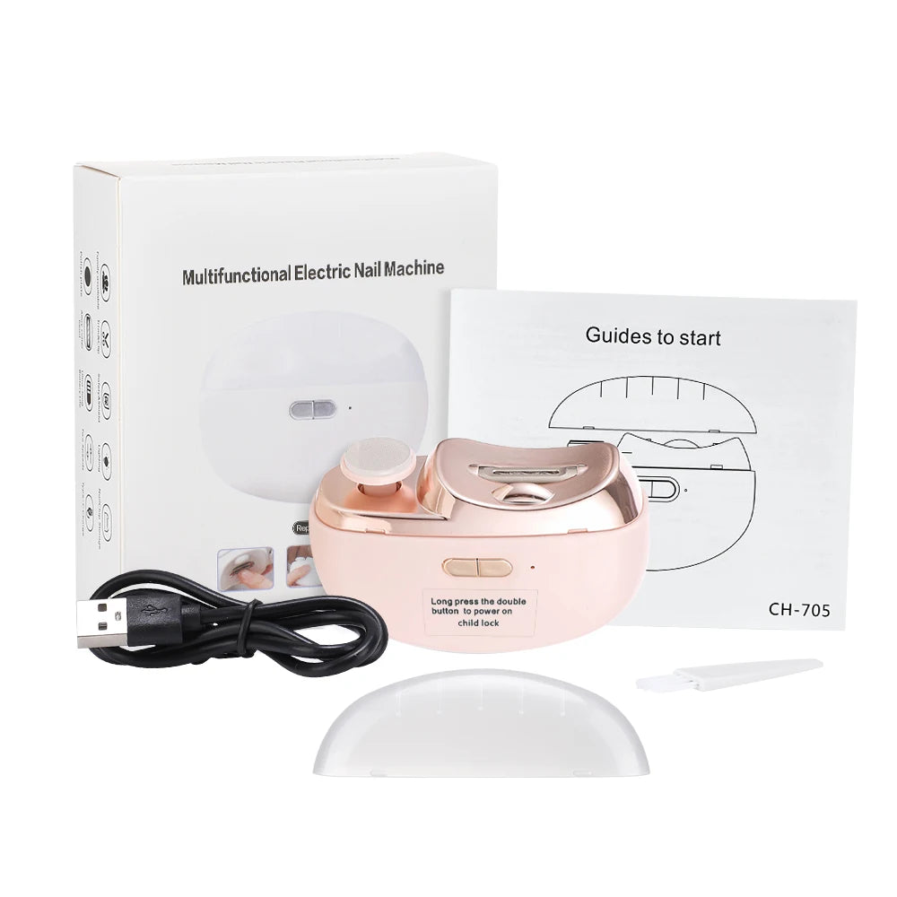 AFDEAL Electric Nail Clipper – Trim, Grind & Polish for Family