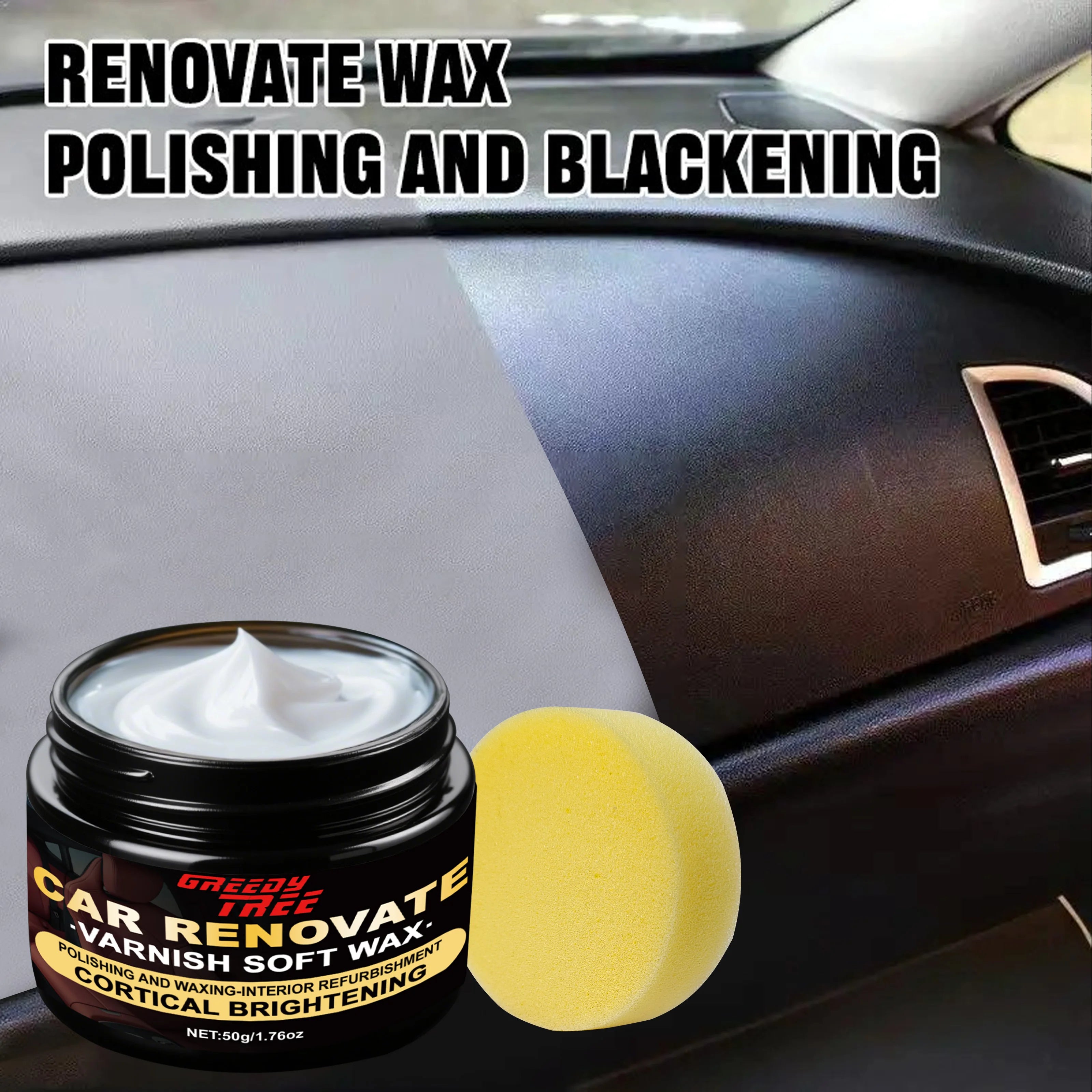 Car Interior Repair Wax – Nano Coating, Plastic Restorer & Polish