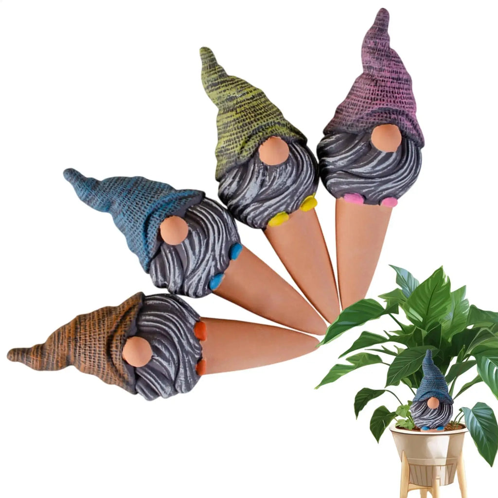 Automatic Potted Plant Watering SystemCute Gnome Shape Irrigation Spikes Efficient Self Watering Planter Insert Plant Waterer Oasis Select