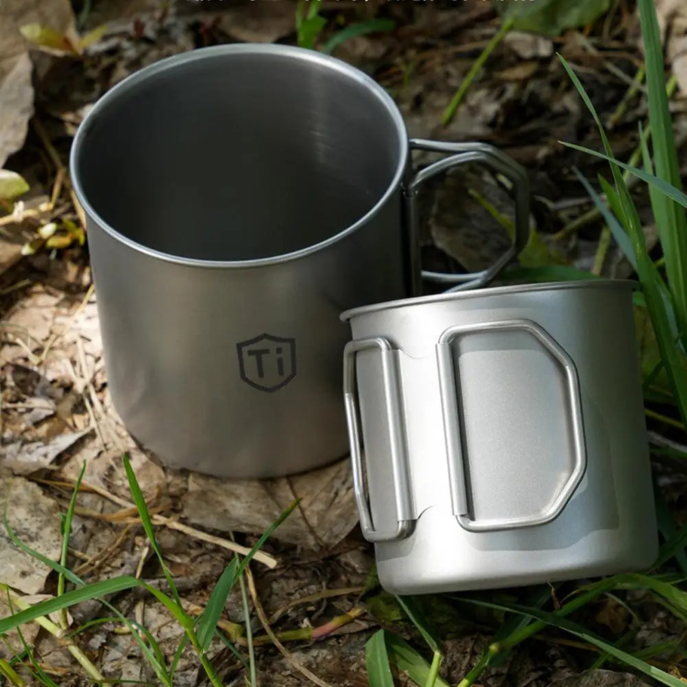 Titanium Drinking Mug with Lid – Lightweight Anti-Mold Cup Titanium Travel Mug Oasis Select