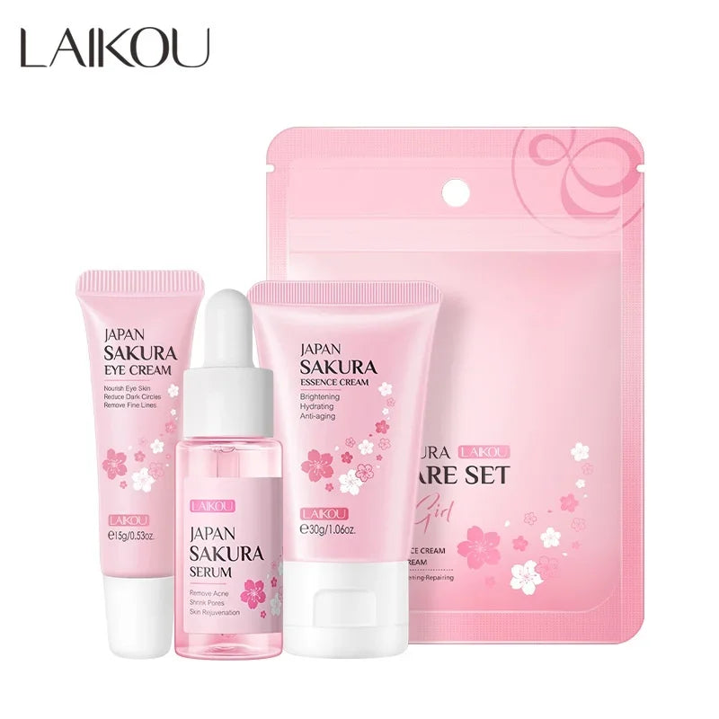 LAIKOU Vitamin C Facial Set – Hydrating & Brightening 3-Piece