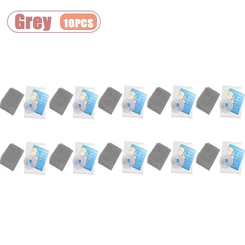 1-10PCS Thickened Polyester Mosquito Net Screen Self Adhesive with Velcro Simple Invisible Window Screen for Home Oasis Select Grey-10PCS 150X200CM