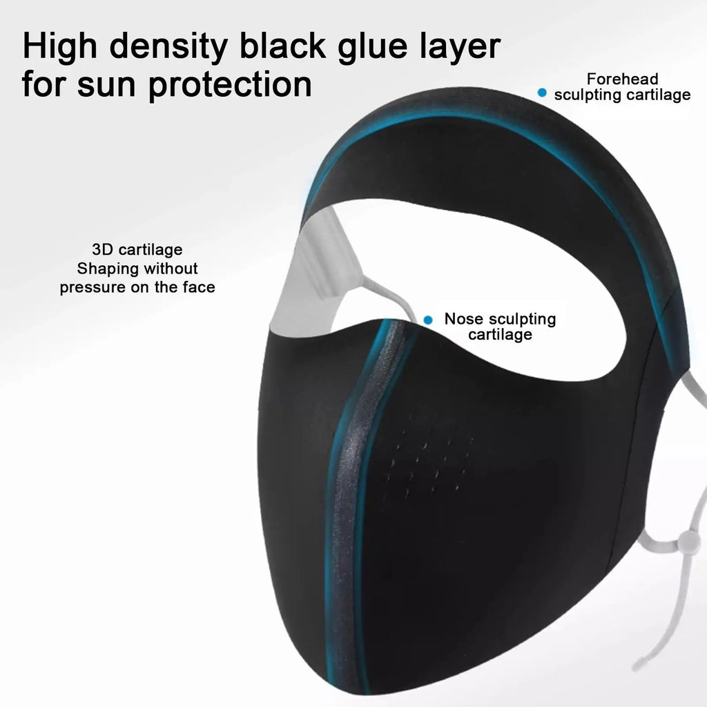 UV Protection Face Mask Sunscreen Full Face Sun Mask for Outdoor Running Cycling Breathable Cooling Sports Anti-UV Facemask Oasis Select