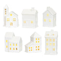 LED Ceramic Christmas Village House | Handmade Holiday Ornament