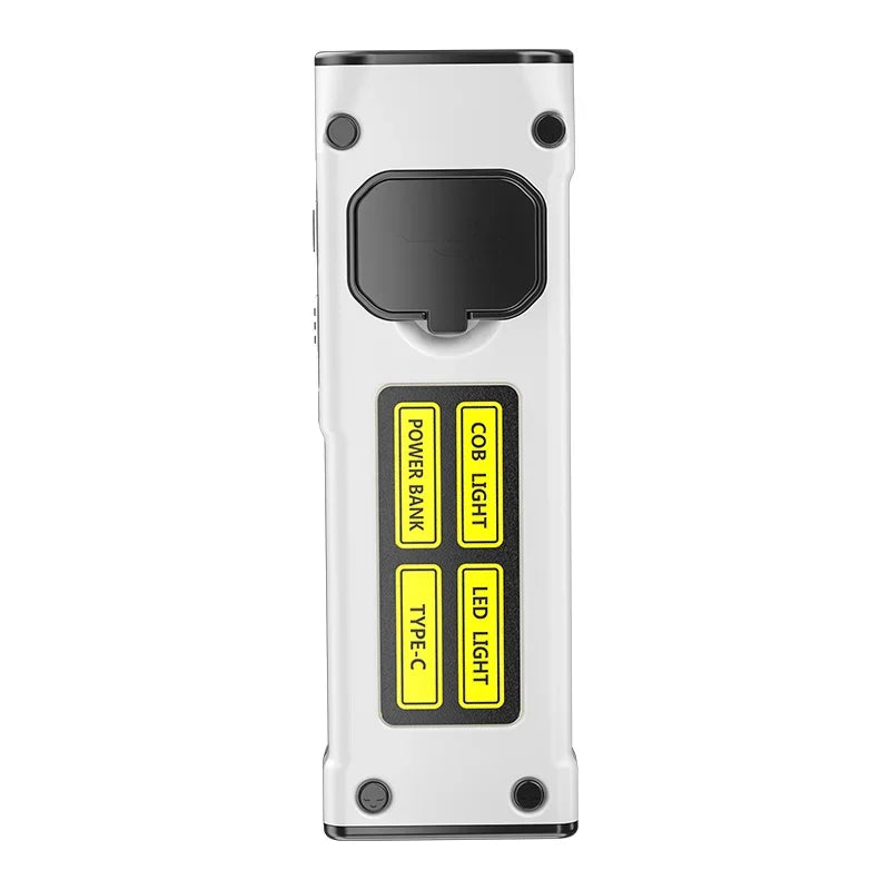 MINI Portable Rechargeable LED Flashlight Outdoor Emergency Service Lamp with Magnetic Powerful Long Range Flashligt for Fishing Oasis Select