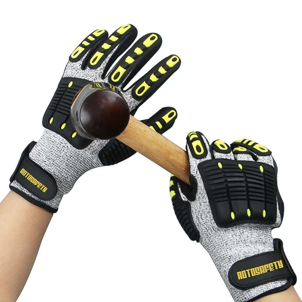 TPR Nitrile Safety Work Gloves – Cut & Impact Protection