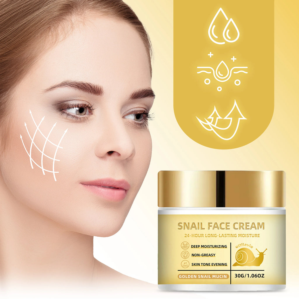 Ottilavie Snail Face Cream – Hydrating Moisturizer All Skin Snail Face Cream Oasis Select