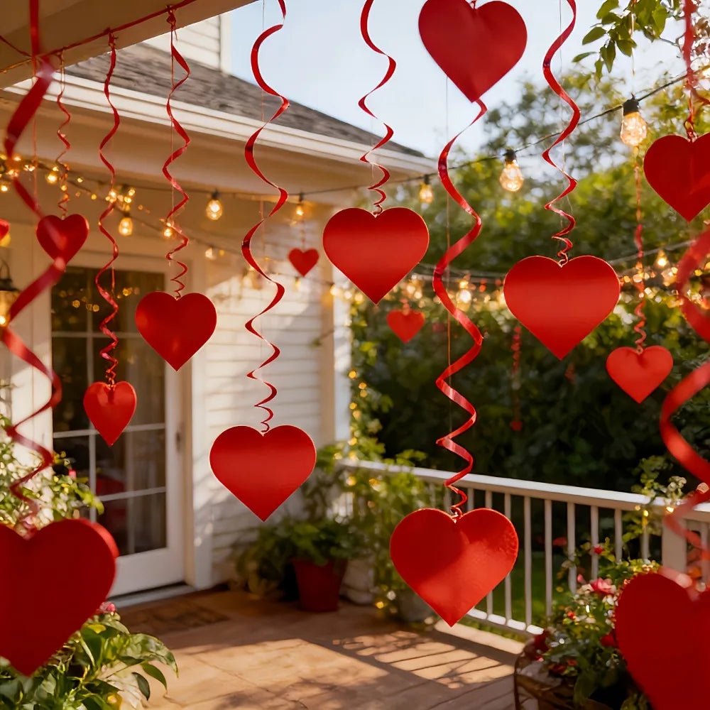 Love Flower Pulling Hanging Curtain | Party & Wedding Decor