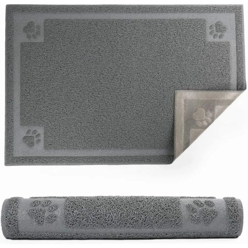 Dog Bowl Mat for Cat and Dog Bowls Silicone Non-Slip Absorbent Waterproof Dog Food Mat Easy to Clean Unique Paw Design Oasis Select