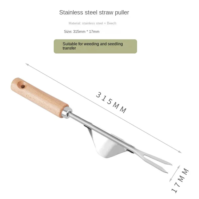 5-piece Stainless Steel Tool Shovel Garden Tool Rake Shovel Set Potted Vegetable Shovel Outdoor Planting Household Garden Tools Oasis Select weed puller315mm