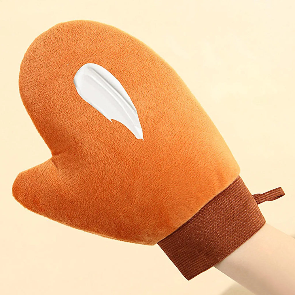 2Pc Self-Tanning Glove Body Lotion Mitt Double-Sided Prevents Sticky Hands Applicator Quick Dry Flocking Glove Makeup Applicator Oasis Select