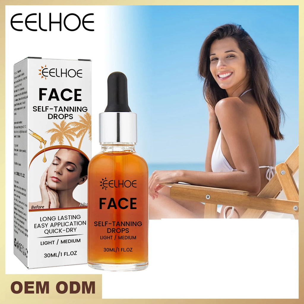 EELHOE Self Tanning Drops – Sunless Tan Serum Face & Body 30ml