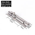 Black Door Lock Barrel Aluminum Alloy Door Lock Latch for Home Hardware Gate Safety Door Bolt Tower Window Catch Lock Silver Oasis Select 100mm