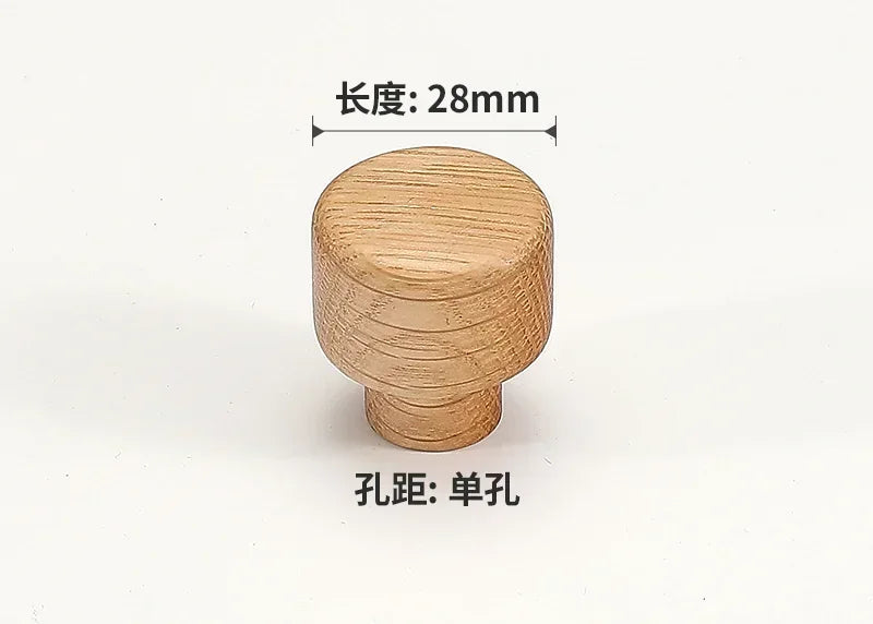 1PCS wooden wardrobe door handles high-end natural wood wind extended walnut cabinet drawer handles kitchen cabinet handles Oasis Select 28mm3